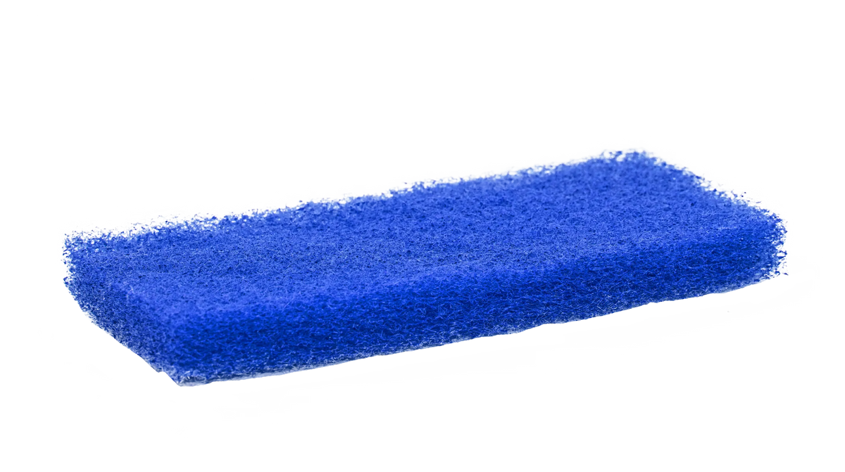 HMK - Schrobpad 11,5x25cm BLAUW - set à 5 stuks