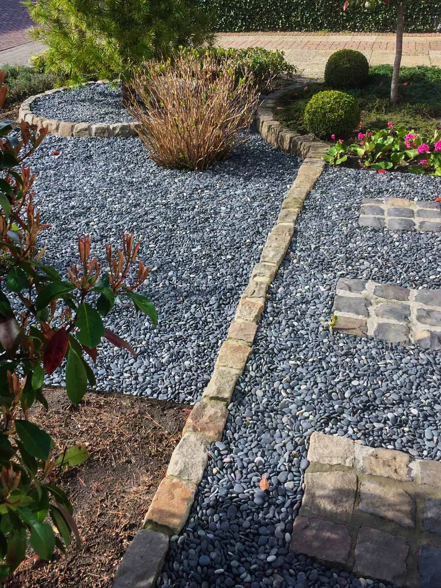 Beach pebbles zwart 5/8mm
