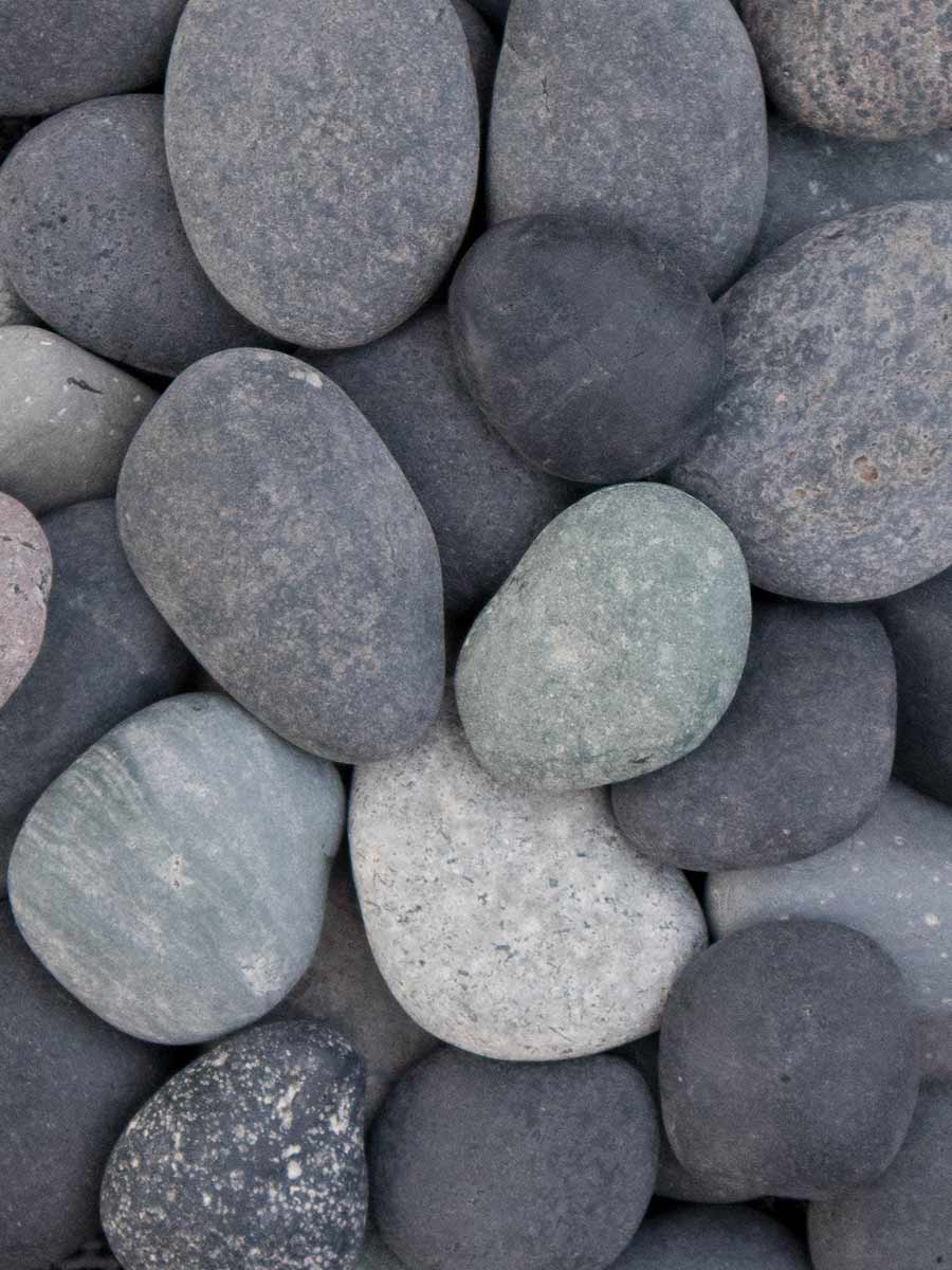 Beach pebbles zwart 5/8mm