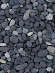 Beach pebbles zwart 5/8mm