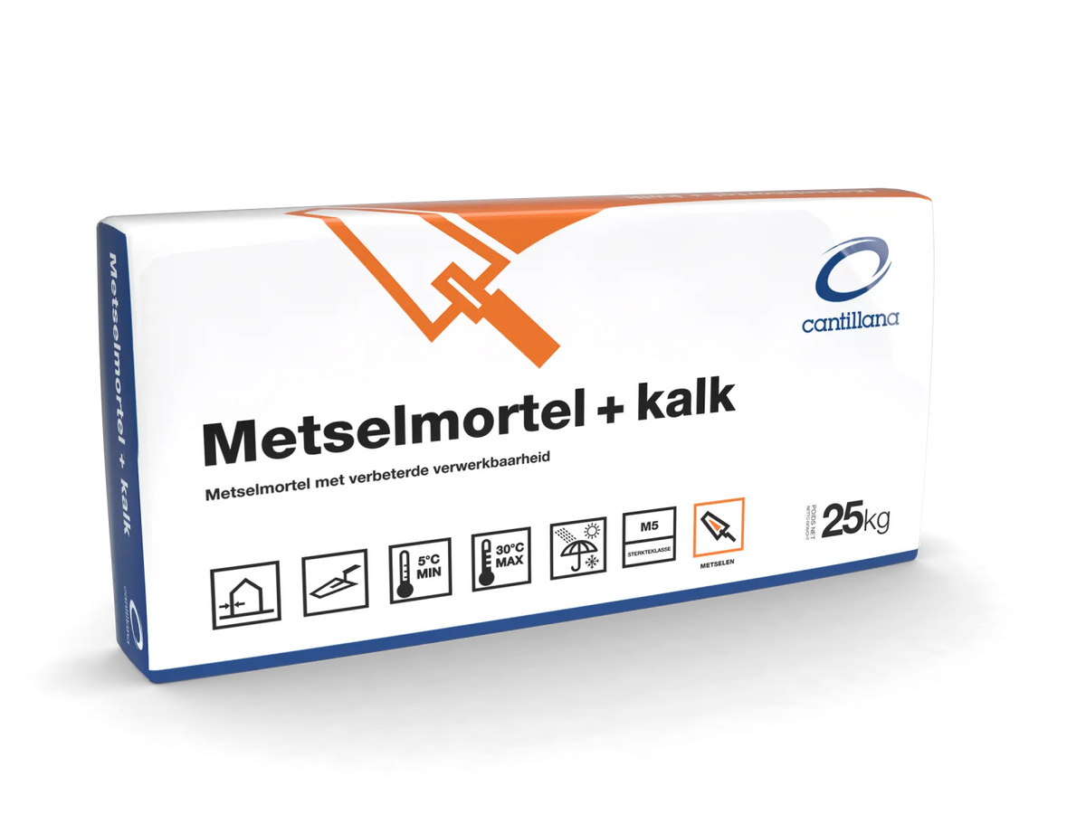 Cantillana Metselmortel+kalk 120 M5 A/B PE zak