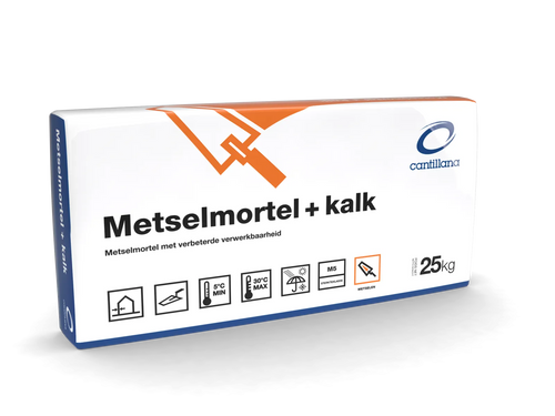 Cantillana Metselmortel+kalk 120 M5 A/B PE zak 25kg