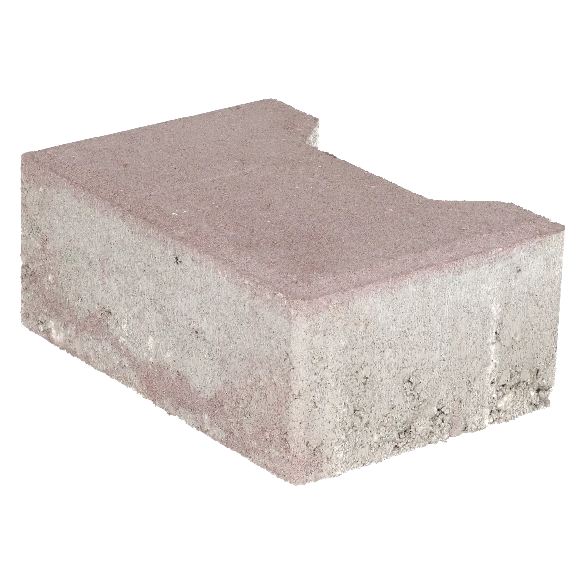 Ecotop Base Randsteen 20x13,4/11,5x8 normaal facet heidekleur KOMO PL2 20x13,4x8cm Heide