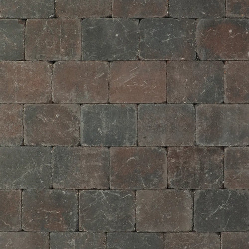 Trommelsteen bruin/zwart genuanceerd 20x15x6cm