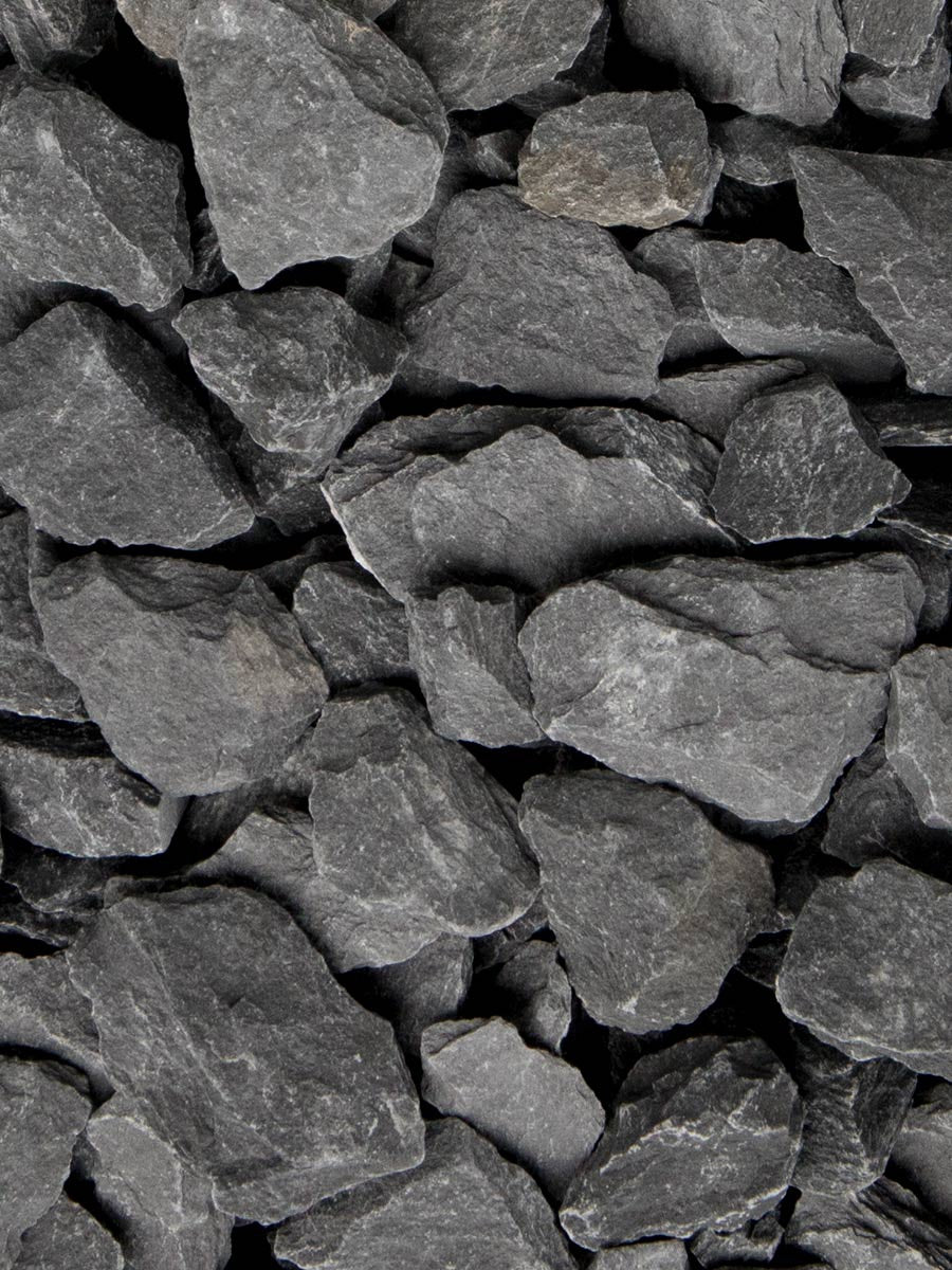 Canadian slate zwart 60/180mm Aggregates International grind & split