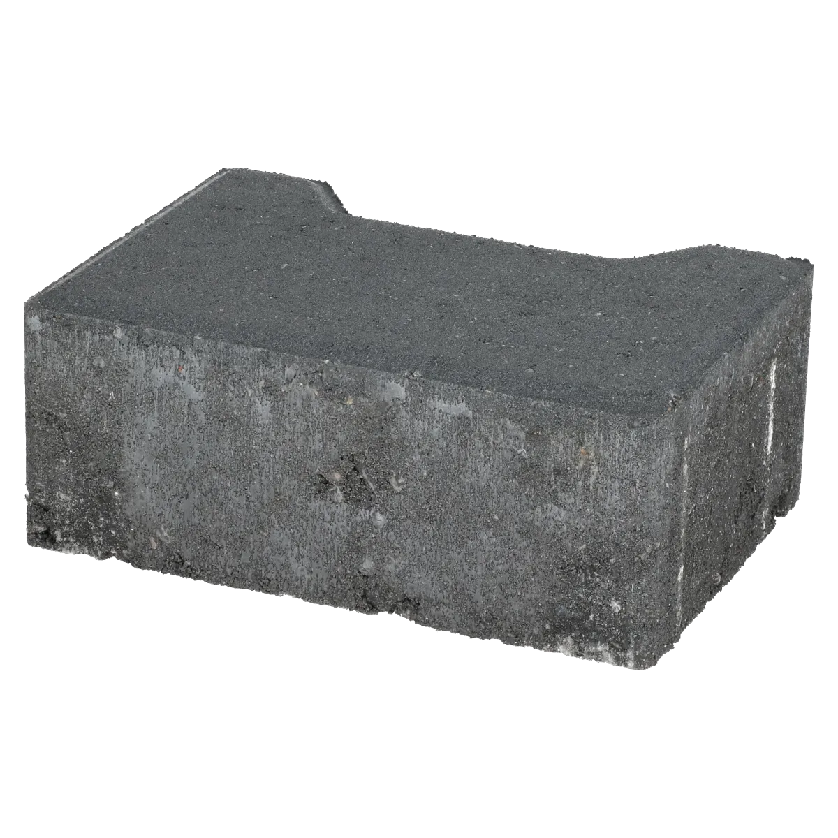 Ecotop Base Randsteen 20x13,4/11,5x8 normaal facet antraciet KOMO PL2 20x13,4x8cm
