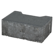 Ecotop Base Randsteen 20x13,4/11,5x8 normaal facet antraciet KOMO PL2 20x13,4x8cm