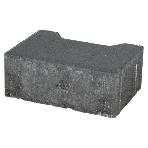 Ecotop Base Randsteen 20x13,4/11,5x8 normaal facet antraciet KOMO PL2 20x13,4x8cm