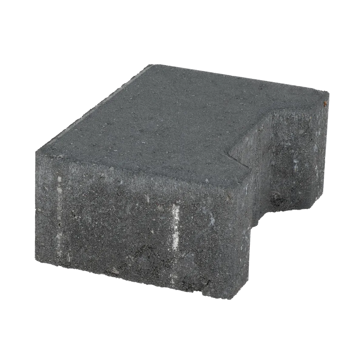 Ecotop Base Randsteen 20x13,4/11,5x8 normaal facet antraciet KOMO PL2 20x13,4x8cm Antraciet