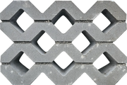 Grasbetontegel type F (bovenzijde vlak) BK5 vierkante gaten 60x40x10cm